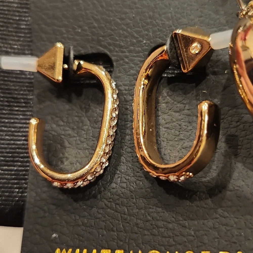 White House Black Market Gold Earrings Set - Picture 2 of 5